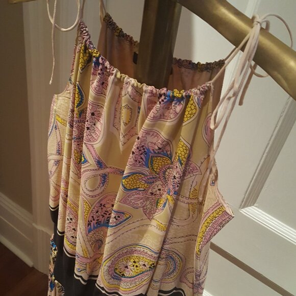 **VINTAGE** Betsey Johnson PURE SILK dress w/ handkerchief hemline - SIZE 8 - Picture 5 of 7